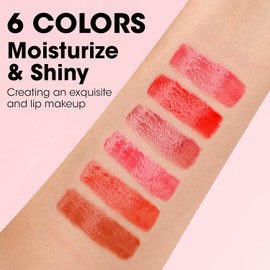 AZEN Paquete De 24 Brillos Labiales, Brillos Labiales Brillantes Para Mujeres Y Niñas Con Una Rica Variedad De Colores.