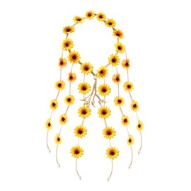 1 Piece Sunflower Headband, Floral Hair Accessories, Women's Garland, Performance Accessories, Prom Headband, Suitable for Stage Performances, Birthdays, Parties, Carnivals, Etc