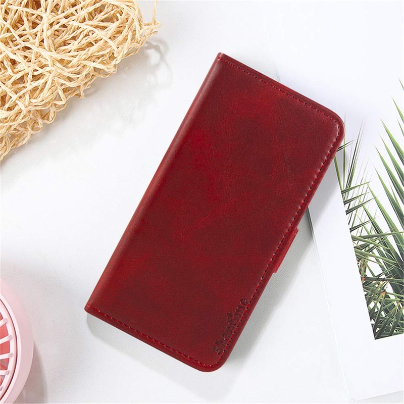Shantime Stylish Leather Wallet Case Compatible with AGM Glory G1S