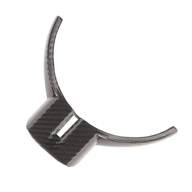 Car Steering Wheel Trim Genuine Carbon Fiber Interior Decoration Replacement