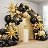 140pcs Black and Gold Balloons, Balloons Arch Kit 5 10