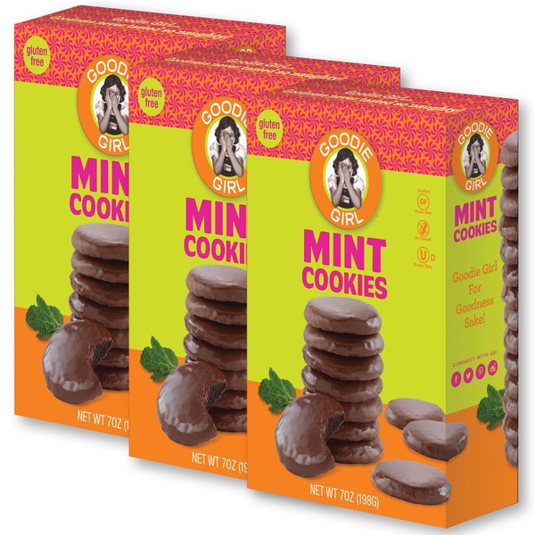 Goodie Girl Gluten Free Cookies, Mint Cookies, Peanut Free and Gluten Free (3 Pack(