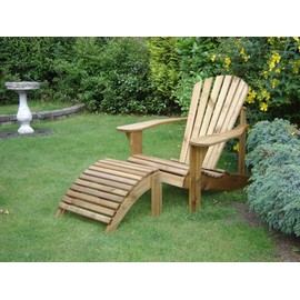 Furniture Alfresco Adirondack Chair & Footstool Plans/templates/blueprints