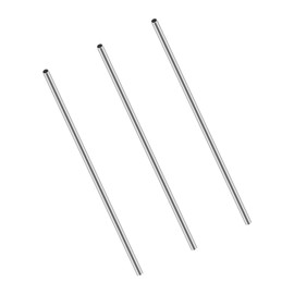 iMeistek 304 Stainless Steel Round Tubes, 6mm OD X 0.5mm Wall Thick 250mm Length Stainless Steel Tubing Industrial Straight Pipe (3PCS