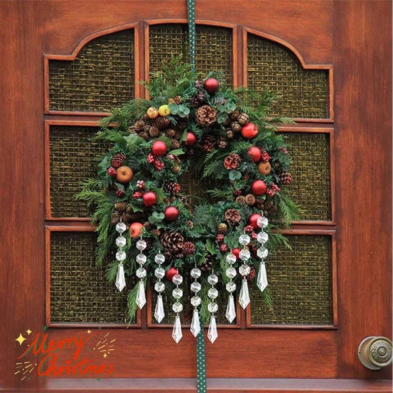 UEAVOID Pack of 5 Diamond Painting Christmas Tree Decorations Icicle