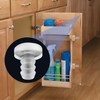 SmallCat 30 PCS Cabinet Door Bumper with Stem, Clear Glass