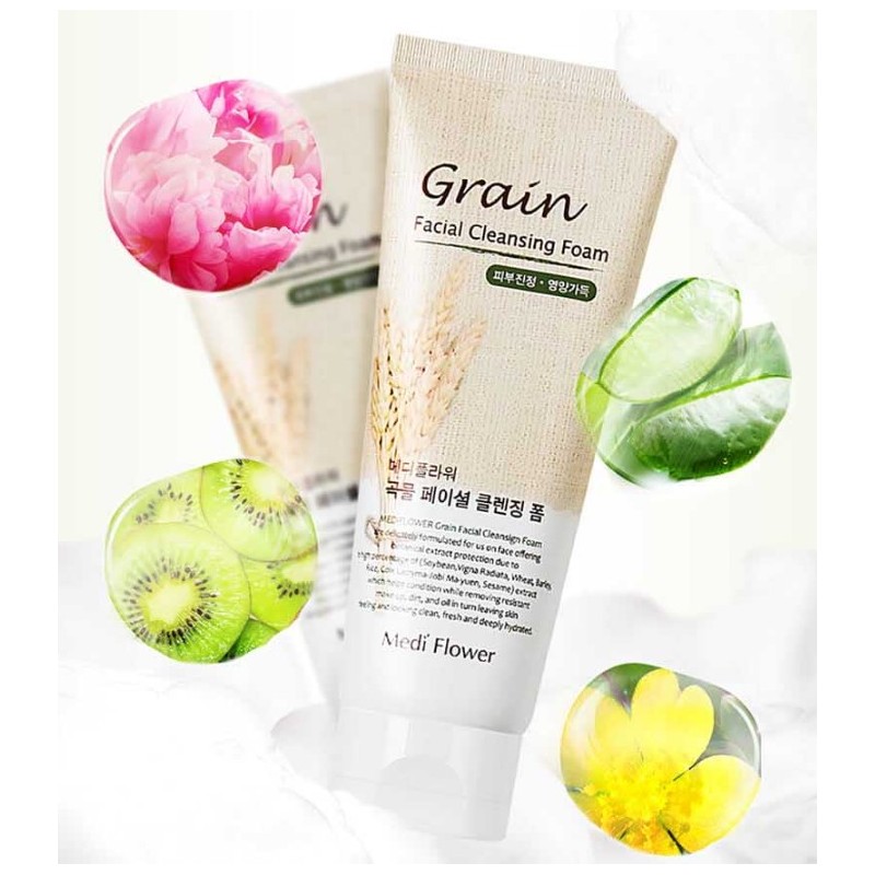 Mediflour Grain Facial Cleansing Foam, 150ml, Set of 4