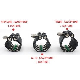 CashBeat Alto Saxophone Ligature - Sturdy Synthetic Leather, Adjustable, Secure Fit, for Standard Alto Saxophone, Easy Installation