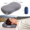 Suhedy Memory Foam Travel Pillow Camping Pillow Medium Firm Bed