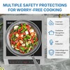 SUNVIVIPRO Commercial Electric Induction Cooktop, 1800W Induction Hot Plate, 10