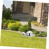 Kisangel 10pcs Polished Stainless Steel Garden Gazing Reflective Half Globe
