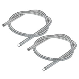 MECCANIXITY Spring Tube Bender OD 15mm/0.59" Steel Spring Pipe Copper Tubes 1100mm/43.31" Long for 3/4" Copper Pipe(19mm) in Home Renovations,Electrician Wiring Bending(insert-pipe use) 2PCS