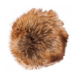 Pompom Faux Fur Brown / Cinnamon