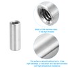 sourcing map M4x0.7mm Round Coupling Nuts, 25 Pcs 304 Stainless