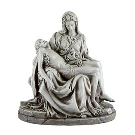 Christian Brand Avalon Gallery Outdoor Sculptures Inspirational Resin Mother of Sorrows Garden Statue, 12.5-Inch, La Pieta
