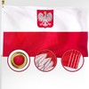 XIFAN Premium Poland Ensign Polish Flag 3x5 Outdoor, Double Sided