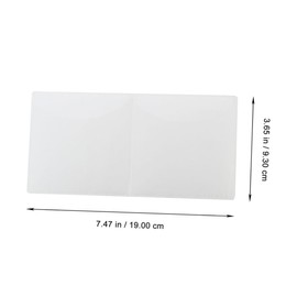 Ciieeo 5Pcs Clear Static Cling Windshield Film for Car Easy Application Inspection Stickers and Parking Permit Holder Durable Scratch Resistant Decals for Vehicle Details Fit