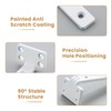 Mooche 4Pack Floating Shelf Bracket, Industrial Heavy Duty Shelf Brackets