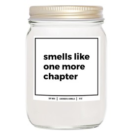 You Nique Designs Book Candle 8oz, Books Lovers Gifts, Bookish Present, Cool Ideas for Readers, Reading Lovers, Book Themed, Reader Surprise, Reading Candle (Mahogany Teakwood)