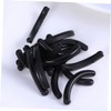 FOMIYES Professional Eyelash Curler Rubber Pad 100pcs Black Refill Pads