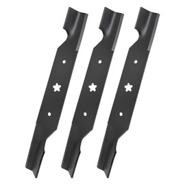 Keycci 54 Inch High Lift Blades Compatible with Hus qvarna 187256 187254 532187254 532187256 A YP Pou LAN Craf tsman Lawn Mower, High Lift Blade Replaces for RZ5424 GTH26K54T 54'' Deck, 3 Pack