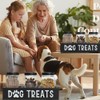 Niciksty Dog Treat Container for Countertop, Dog Food Storage Container
