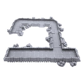 Planetary Outpost Trenches by Makers Anvil - Compatible with Dungeons and Dragons (DND), 28mm Miniature Wargaming, Tabletop RPGs, Wargame Scenery