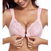 HACI Front Closure Bra for Women Unpadded Underwire Full Coverage