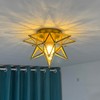 Aeyee Moravian Star Ceiling Light, Moroccan Flush Mount Ceiling Lighting