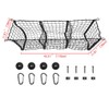 Car Rear Trunk Net Bag Storage Bag Organizer 3-Grid Universal