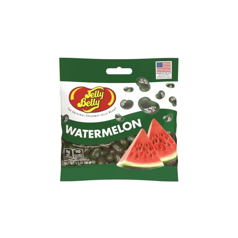 Jelly Belly Gourmet Jelly Bean, Watermelon, 3.5 oz. Bag