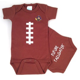 Future Tailgater East Carolina ECU Pirates Baby Football Onesie (Newborn)