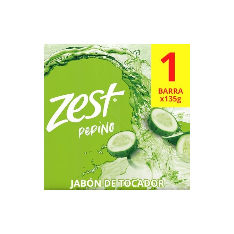 ZEST Jabón de tocador Sábila con Pepino 135 g