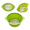 Zoie + Chloe Stainless Steel and Silicone Collapsible Strainer