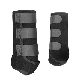 Sarini 2PCS Hind Legs Horse Leg Guard Tendon Boot Horse Protective Gear Anti-Collision Protection Straps For Horse Protective Gear And Training Equipment