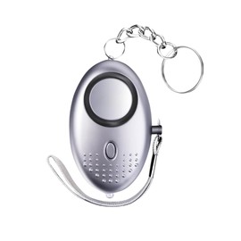Personal Alarm, Security Alarm Keychain With 140DB Loud Police Approved Self Defense Security Safety For Women Girls and Elders (Silver)