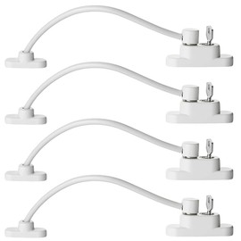 4 Pack Window Restrictors for UPVC Windows, Premium Window Door Lock, Professional Kids Security Lock Protector with Screws Keys, Durable Window Locks for Child Safety and Protection (4PCS)