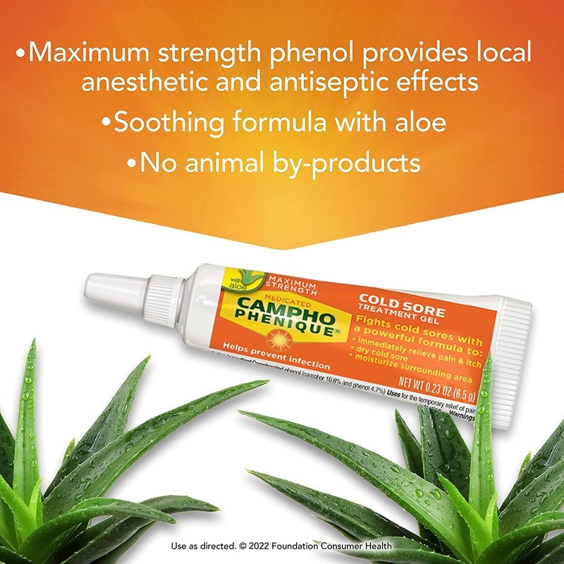 Campho-Phenique Original Cold Sore Treatment Gel Formula - 0.23 oz