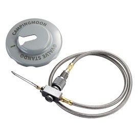 Campingmoon Stainless Steel High Pressure Hose Connector Propane Thread Extension Tube Grill Oven Gas Tank Accessories Connection Pipe (Z21)