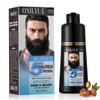 Mens Beard Dye for Men, 5 Minutes Black Beard Dye