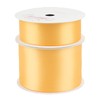Zofrud 2 Rolls of Yellow Gold Double Faced Satin Ribbon