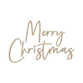 Spellbinders Stylish Script Merry Christmas Glimmer Hot Foil Plate