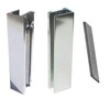 Shower Door U-Channel with Metal Strike Plate for 3/8" and