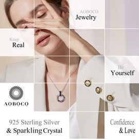 AOBOCO Inspirational Jewelry Gifts for Woman Mom Sterling Silver- Keep Real & Be Yourself- Graduation Gifts for Her 2023