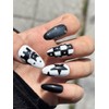 ⬛Kitchen Nail King⬛ Star Cat Handmade Nail Tips - Long