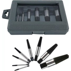BTSHUB 8 pcs Damaged Stripped Screw Extractor Set Broken Bolt Water Pipe Remover Set