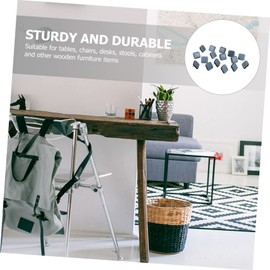 Tofficu 16Pcs Chair Leg Floor Protector Furniture Sliders Nail Pads Easy Installation Noise Reduction Scratch Prevention for Furniture Carpet and Hard Floors