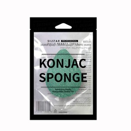 SILSTAR PROFESSIONAL Konjac Facial Sponge Tear Drop Pure White 201 - Our Konjac Sponge offers an amazing cleansing and shaving experience.
