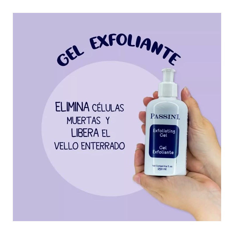 PASSINI Gel exfoliantes para piel 250ml. Suaviza y prepara para