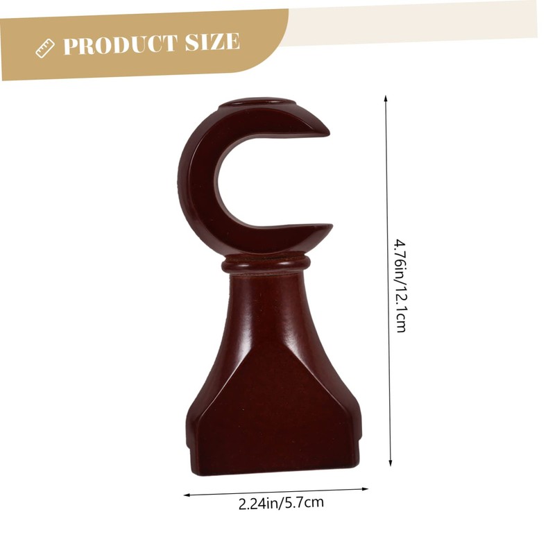Ciieeo Wood Curtain Brackets 2pcs Curtain Rod Tray Wooden Track